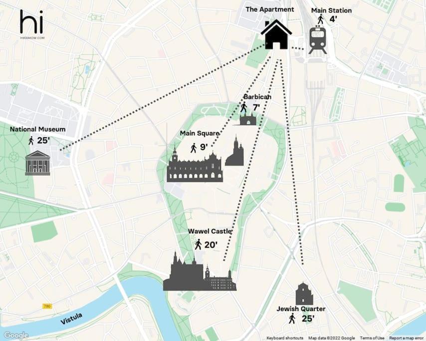 Wygodny Apartament Przy Dworcu Cracovia Esterno foto